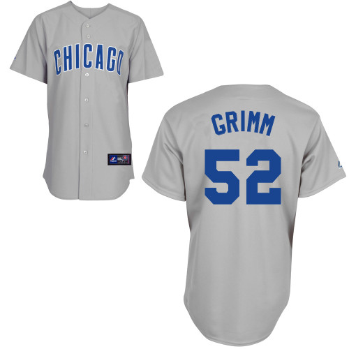 Justin Grimm #52 Youth Baseball Jersey-Chicago Cubs Authentic Road Gray MLB Jersey